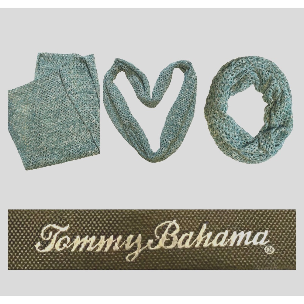 Tommy Bahama - Women's - Infinity Scarf - Sea Foam Blue/Teal - Woven Knit